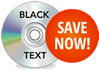 Black Text on Disc