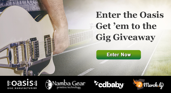 Enter the Oasis Get 'em to the Gig Giveaway